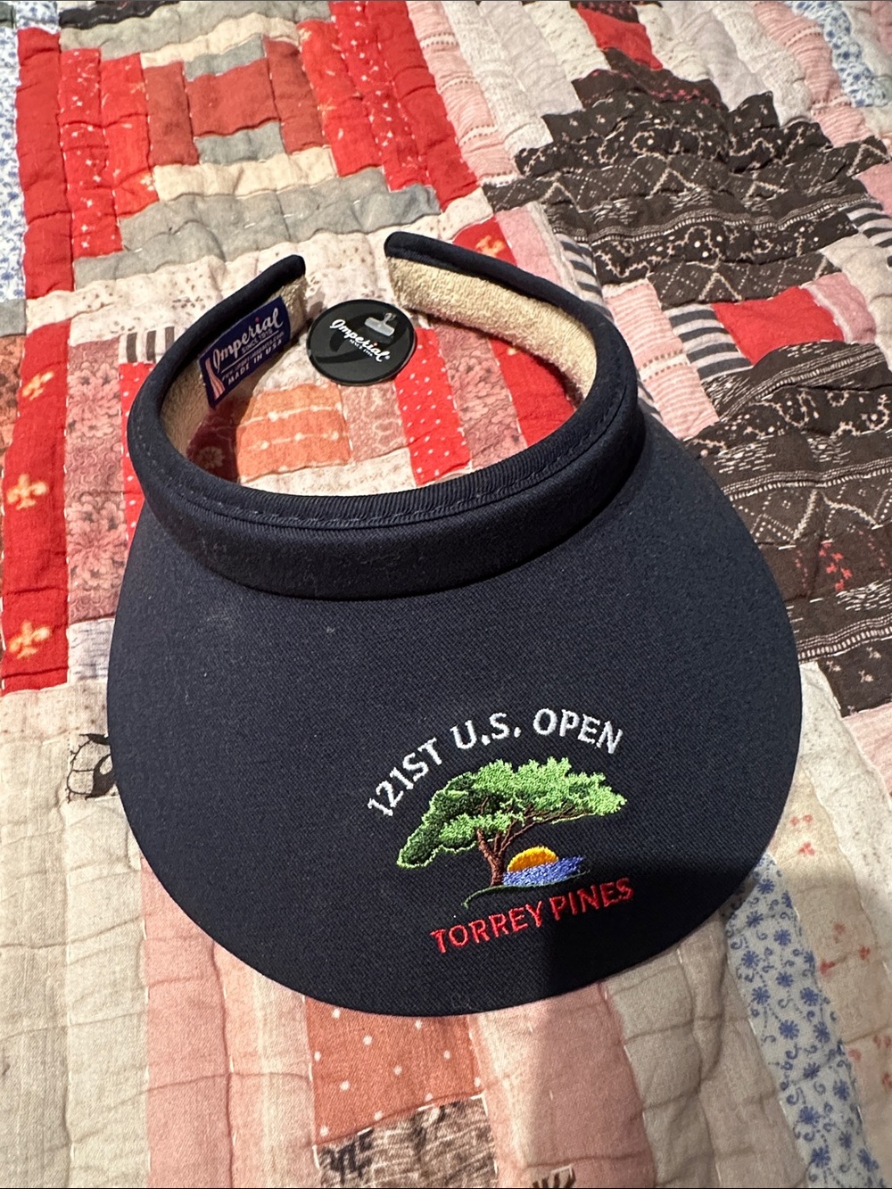 121st U.S. Open Torrey Pines Navy Imperial Golf Visor